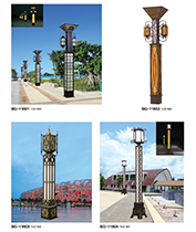 宮燈方柱仿古內透光LED景觀燈