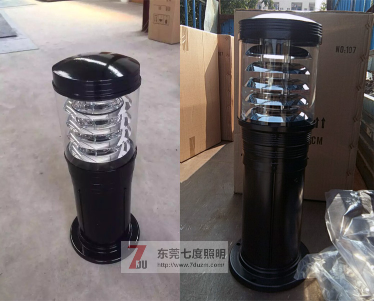 東莞七度照明(QDCPD-YZ00)160cm戶外圓柱庭院草坪燈實物圖片