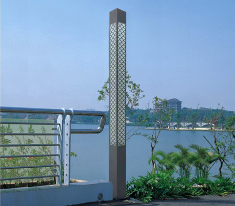 公園景區3米-5米LED方形景觀燈柱